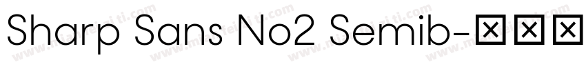 Sharp Sans No2 Semib字体转换